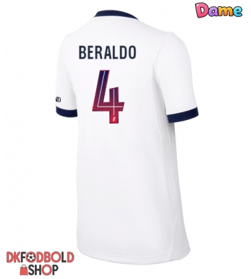 Paris Saint-Germain Lucas Beraldo #4 Udebanetrøje Dame 2026-27 Kort ærmer